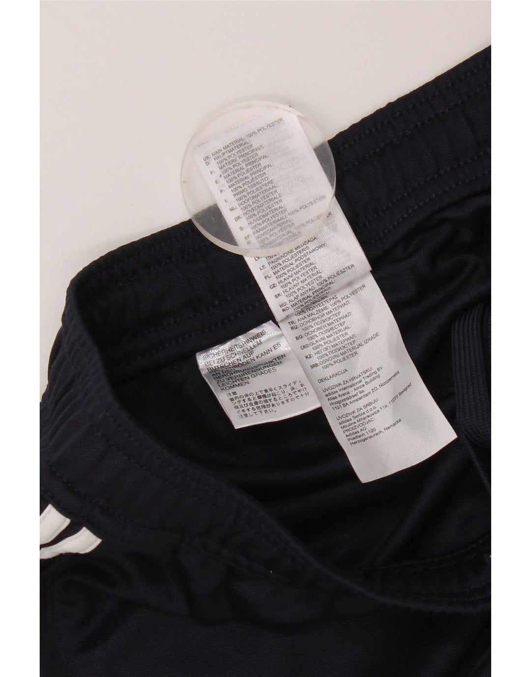 Adidas Pantalon de survêtement pour femme UK 4 XS Bleu marine Polyester