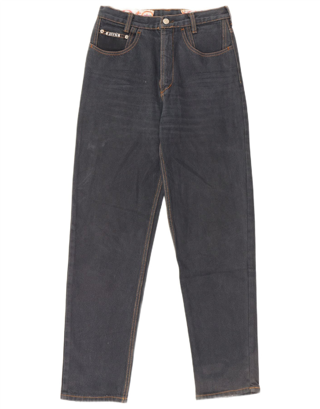 Ritt Jean droit femme W26 L30 bleu marine coton