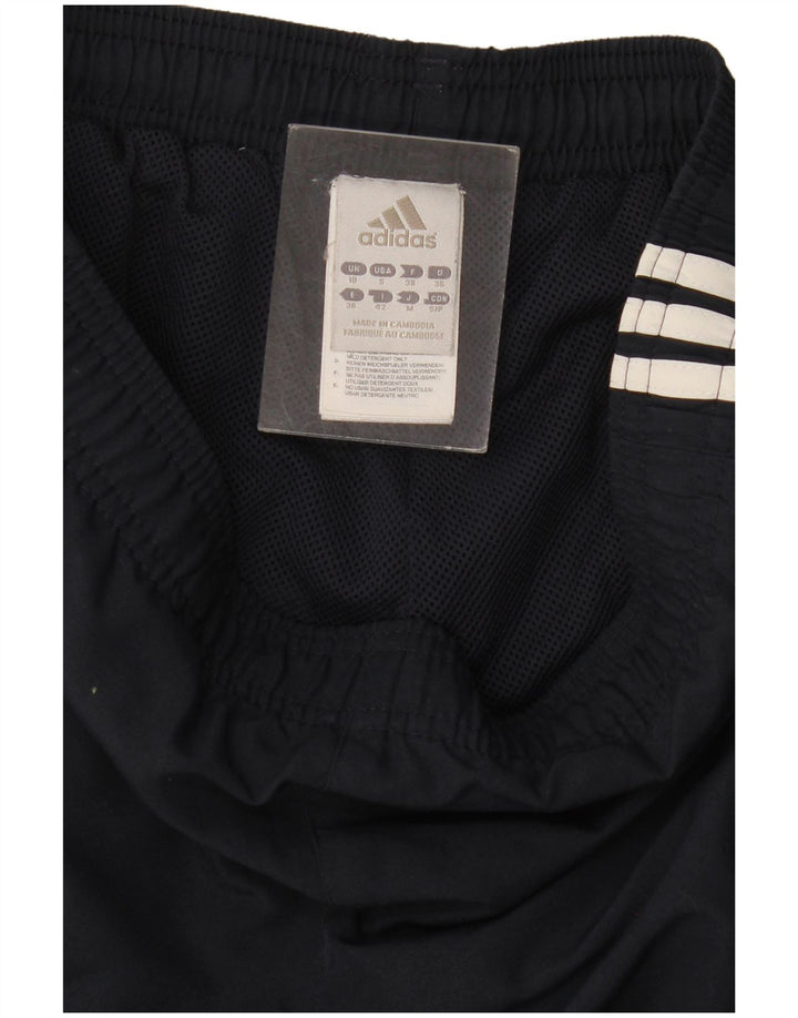 Adidas Pantalon de survêtement Capri pour femme UK 10 Small Bleu marine Polyester