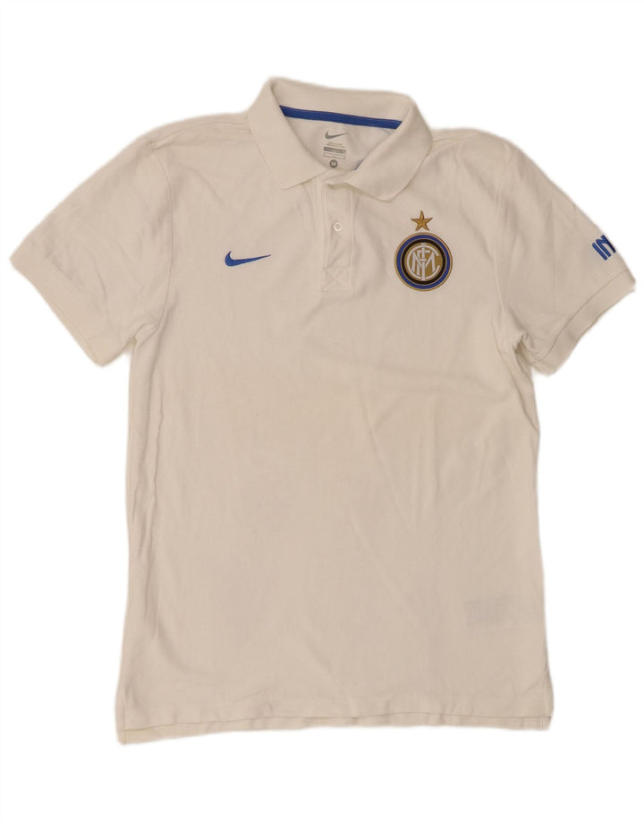 Polo graphique Inter Milan Nike Homme Blanc Moyen Coton