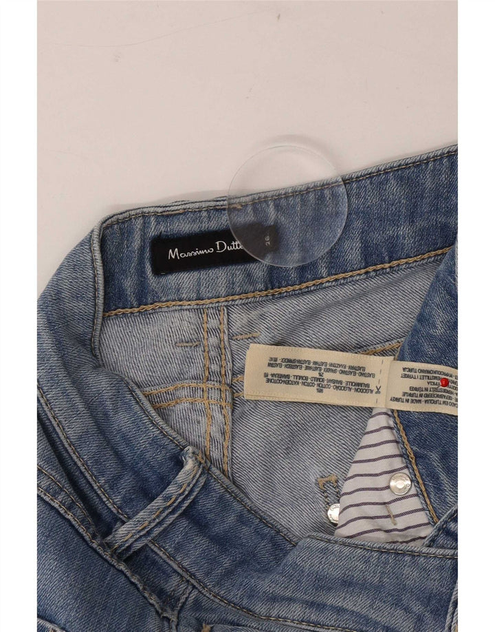 Massimo Dutti Jean Slim Femme W26 L32 Bleu Coton
