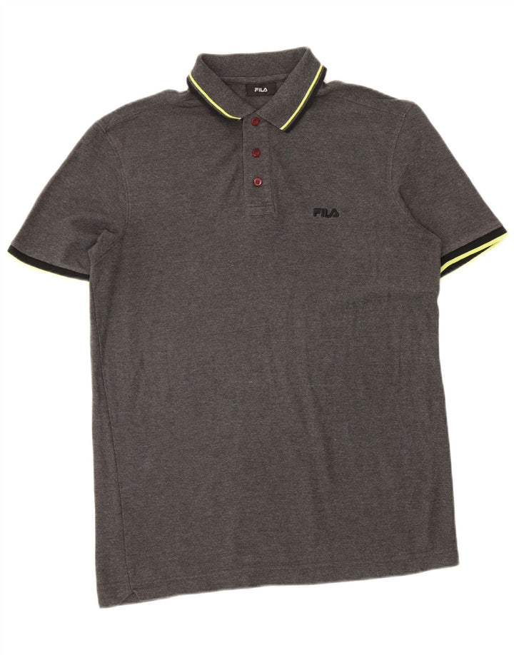 Fila Polo Homme Gris Moyen Coton