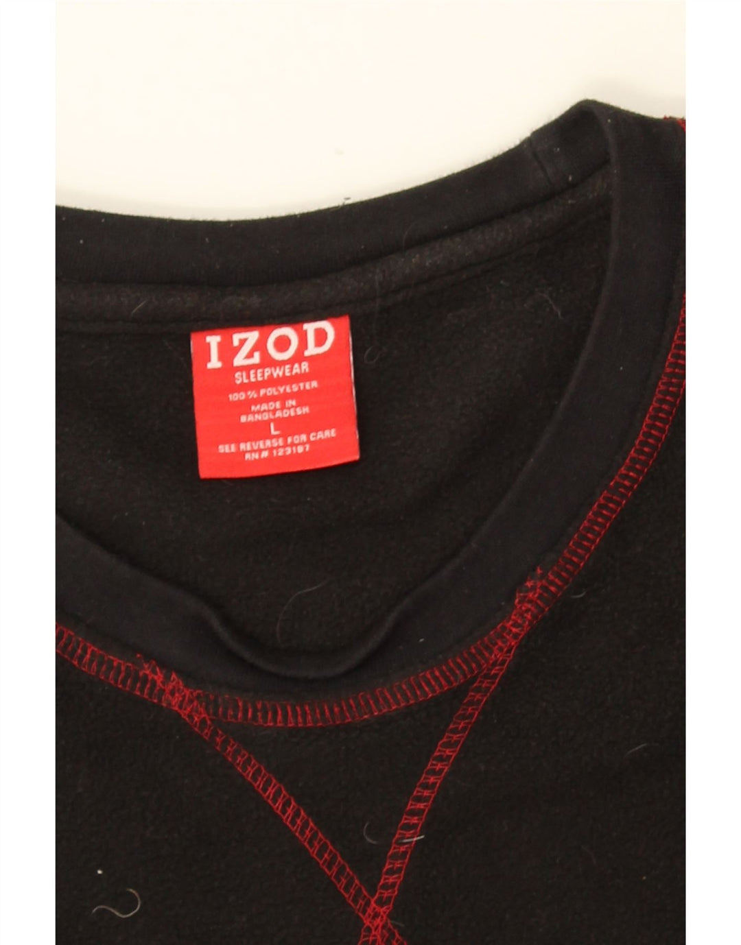 IZOD Pull Polaire Homme Grand Noir Polyester