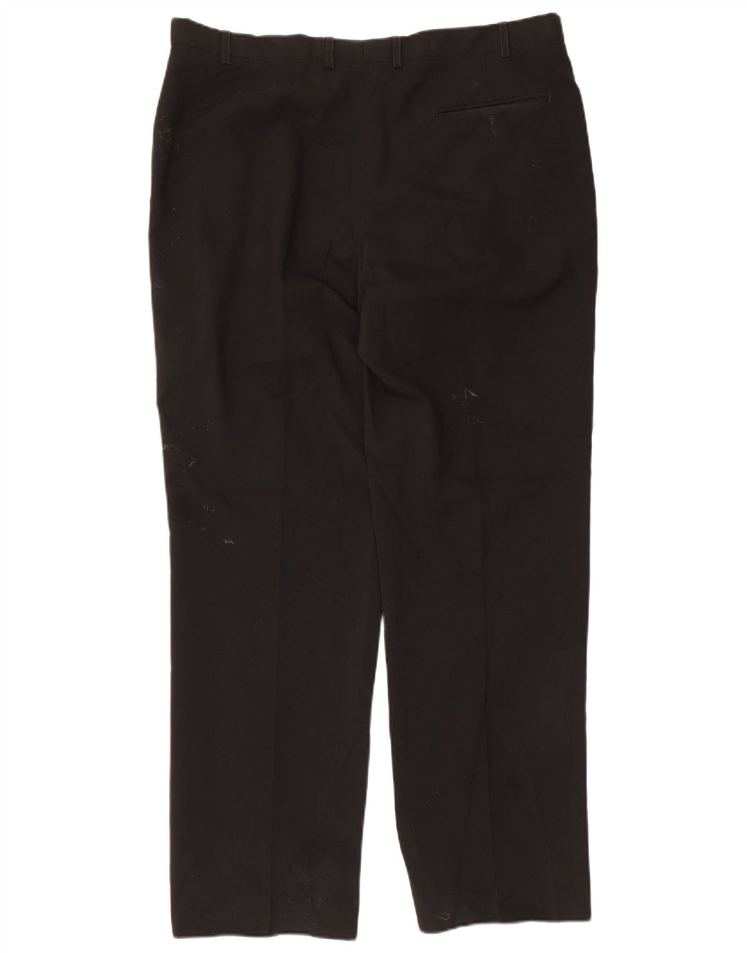 Marks & Spencer Pantalon de Costume Droit Homme W38 L31 Noir Polyester