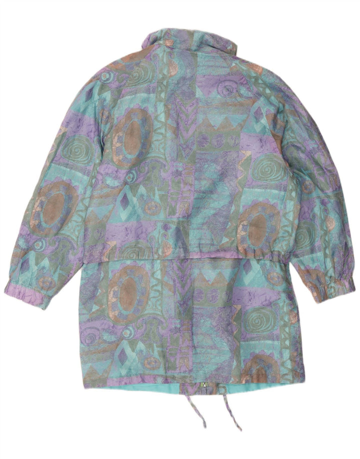 VINTAGE Womens Utility Jacket EU 38 Medium Multicoloured Geometric