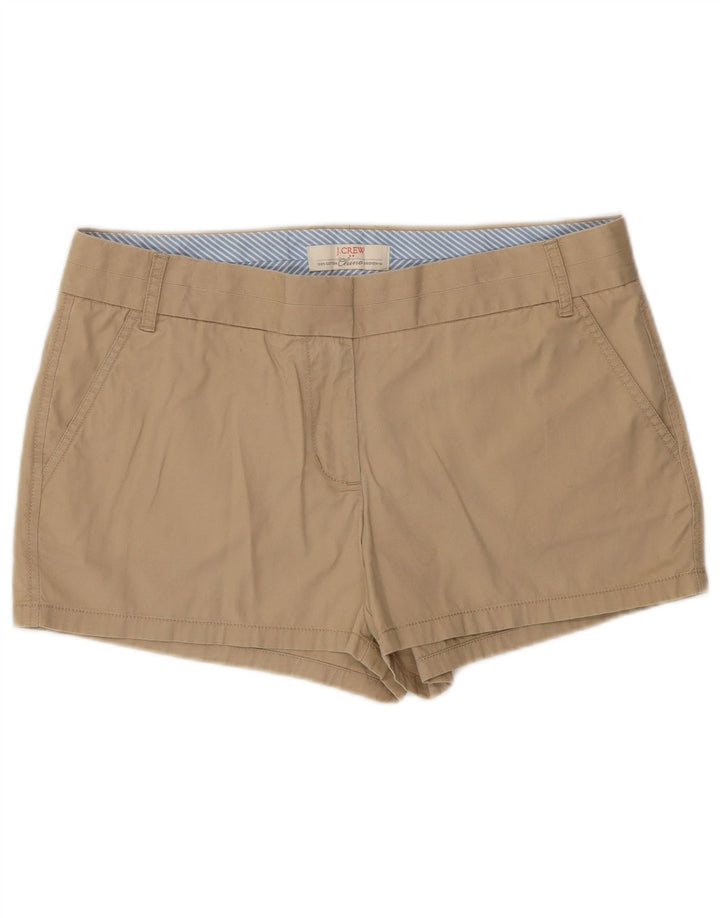 J. Crew Short chino cassé pour femme US 10 Large W34 Coton beige
