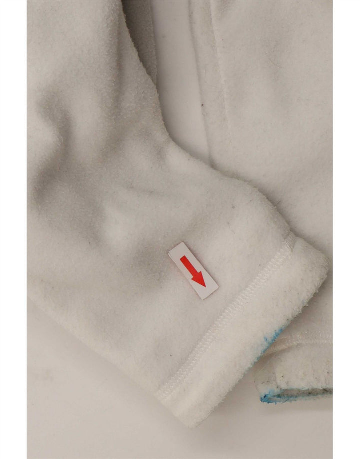 The North Face Veste polaire pour femme UK 10 Small Blanc Colorblock Polyester