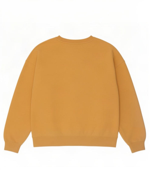 Jordan Sweat-shirt coupe ample pour femme UK 14 en coton jaune moyen