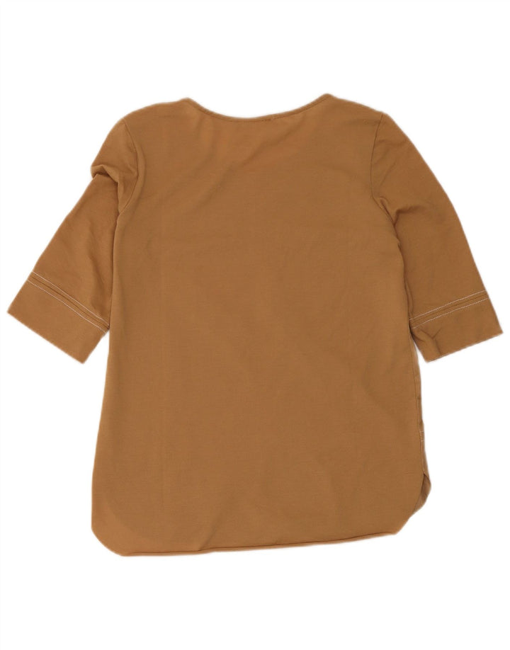 Zara Chemisier Femme UK 10 Petit Marron