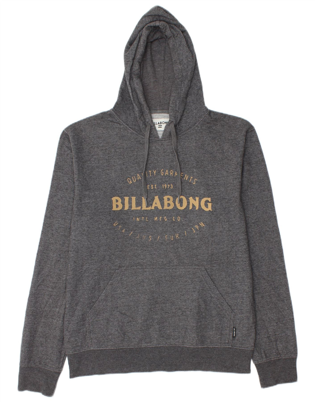 Billabong Pull à capuche graphique pour homme en polyester moucheté gris moyen