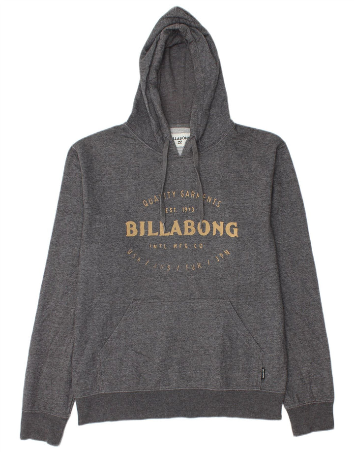 Billabong Pull à capuche graphique pour homme en polyester moucheté gris moyen