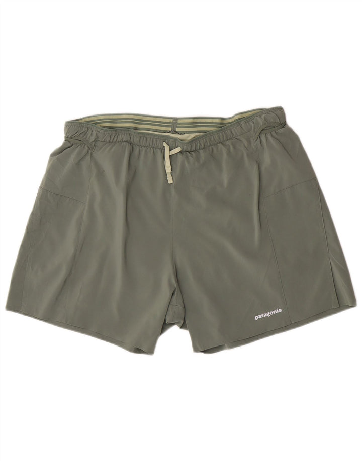 Patagonia Short de sport pour femme UK 14 Large Kaki Polyester