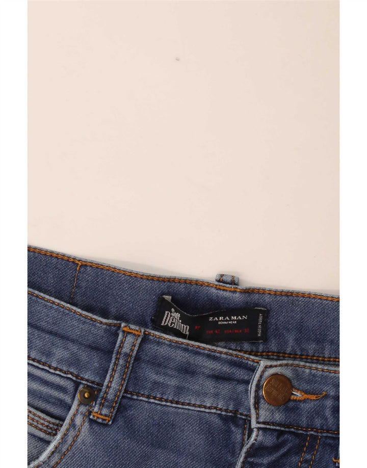Zara Jean slim pour homme EU 42 Large W32 L29 Bleu