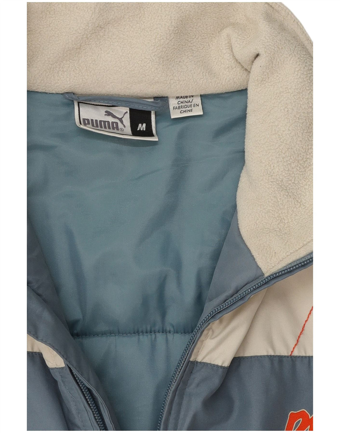 Puma Veste rembourrée pour homme UK 38 Bleu moyen Colourblock
