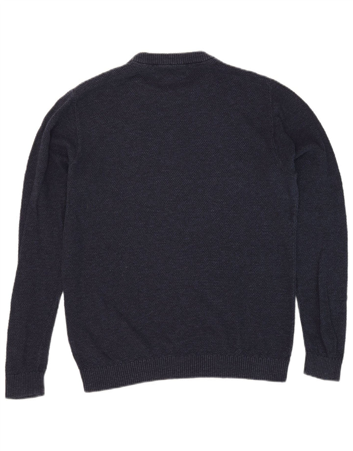 Jack & Jones Pull Col Rond Homme Bleu Marine Moyen Coton