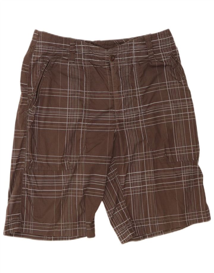 Nike Short Chino Homme Medium W32 Marron à Carreaux Coton