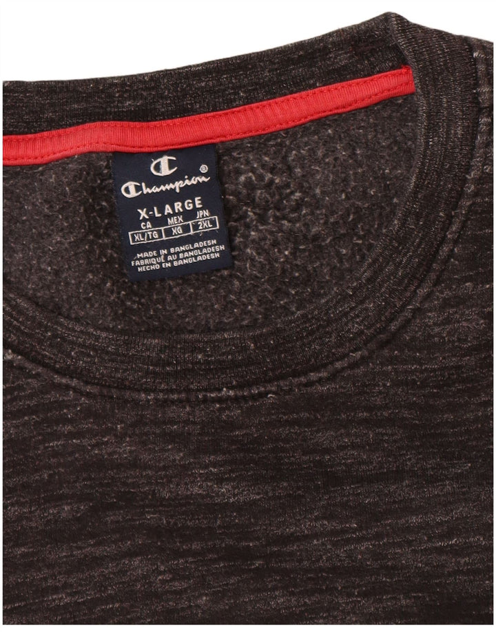 Champion Sweat-Shirt Graphique Homme XL Gris Moucheté