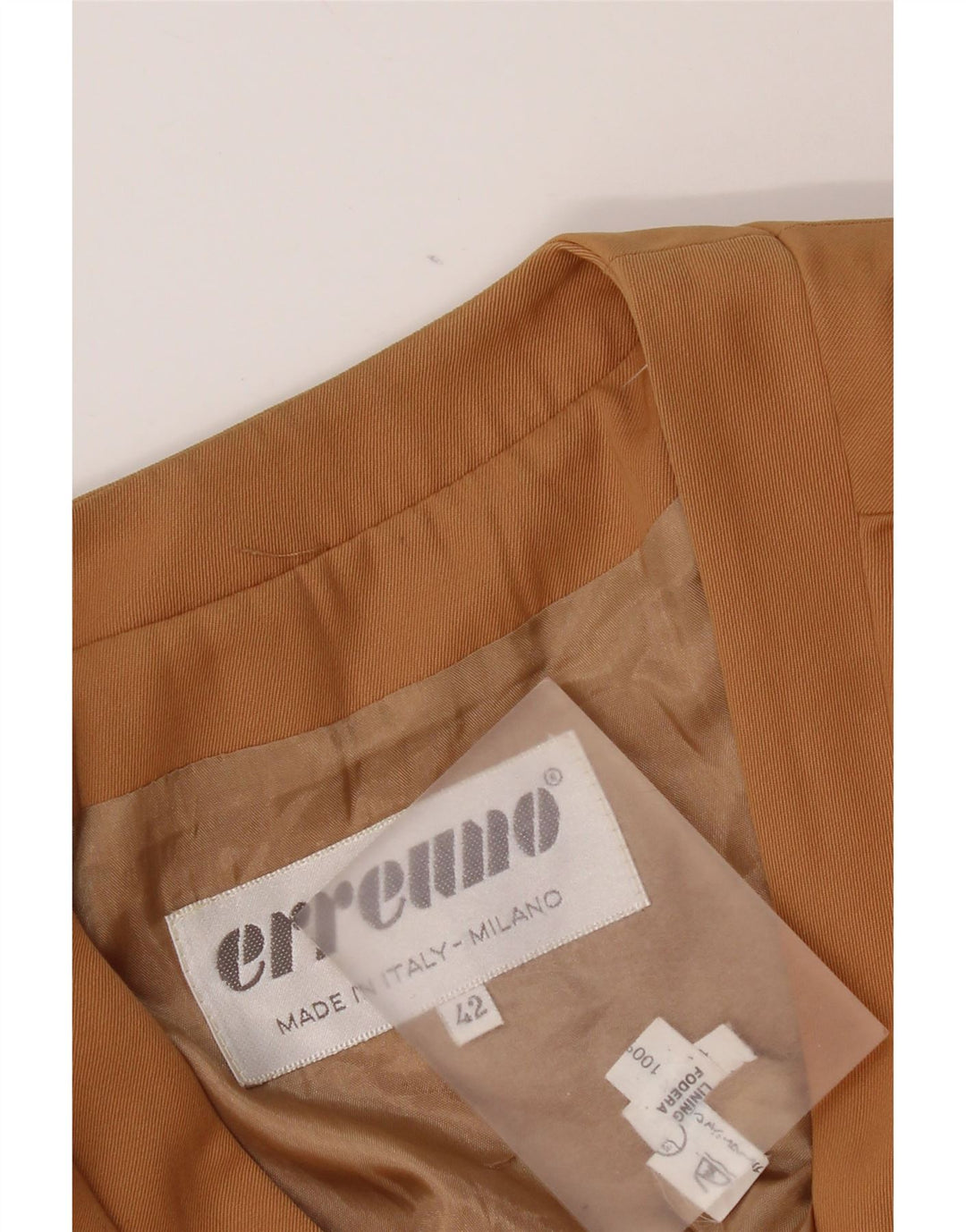 vintage Femme 3 Boutons 3/4 Manches Blazer Veste IT 42 Rayonne Brun Moyen
