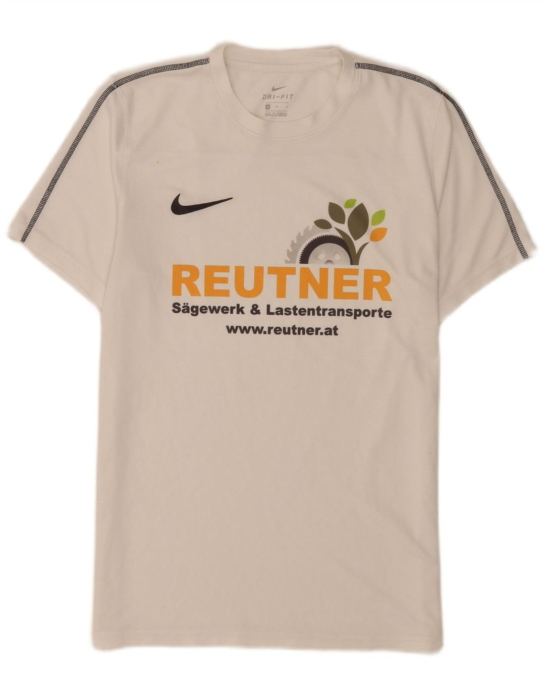 Nike T-shirt graphique pour homme en polyester blanc moyen