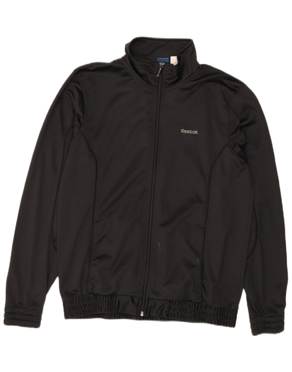 REEBOK Veste de Survêtement Graphique Homme Noir Moyen Polyester