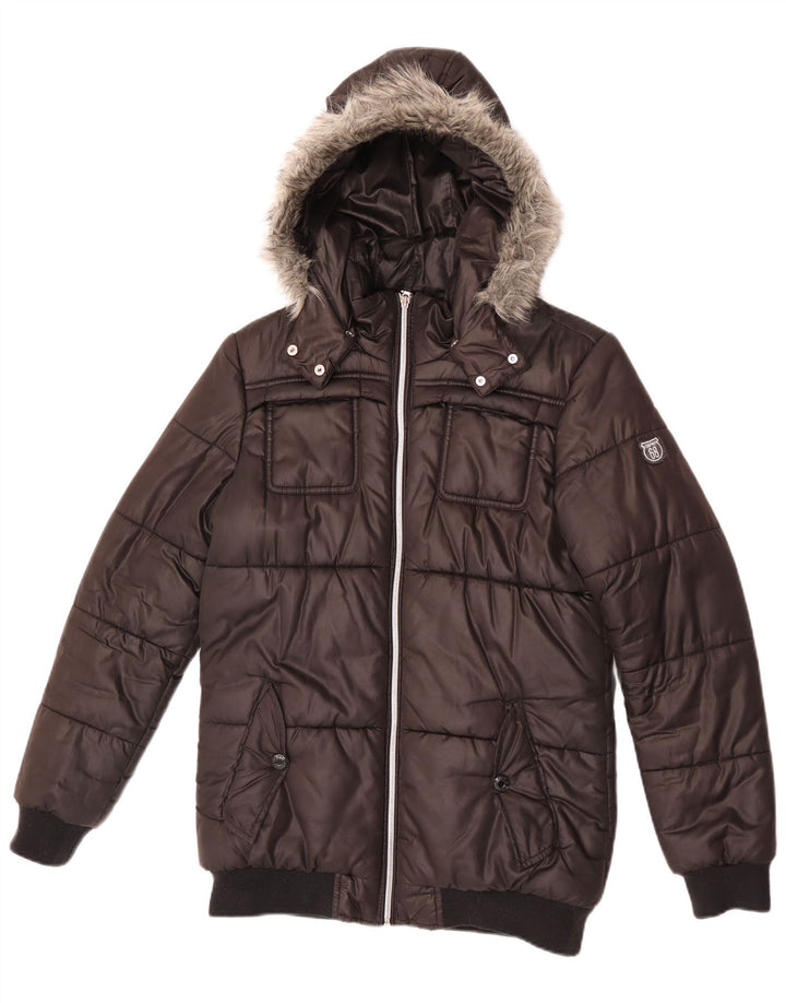 Esprit Veste matelassée à capuche garçon 15-16 ans XL Noir Polyester