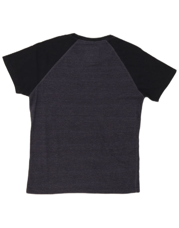 Superdry T-shirt graphique pour homme en coton color block grand gris