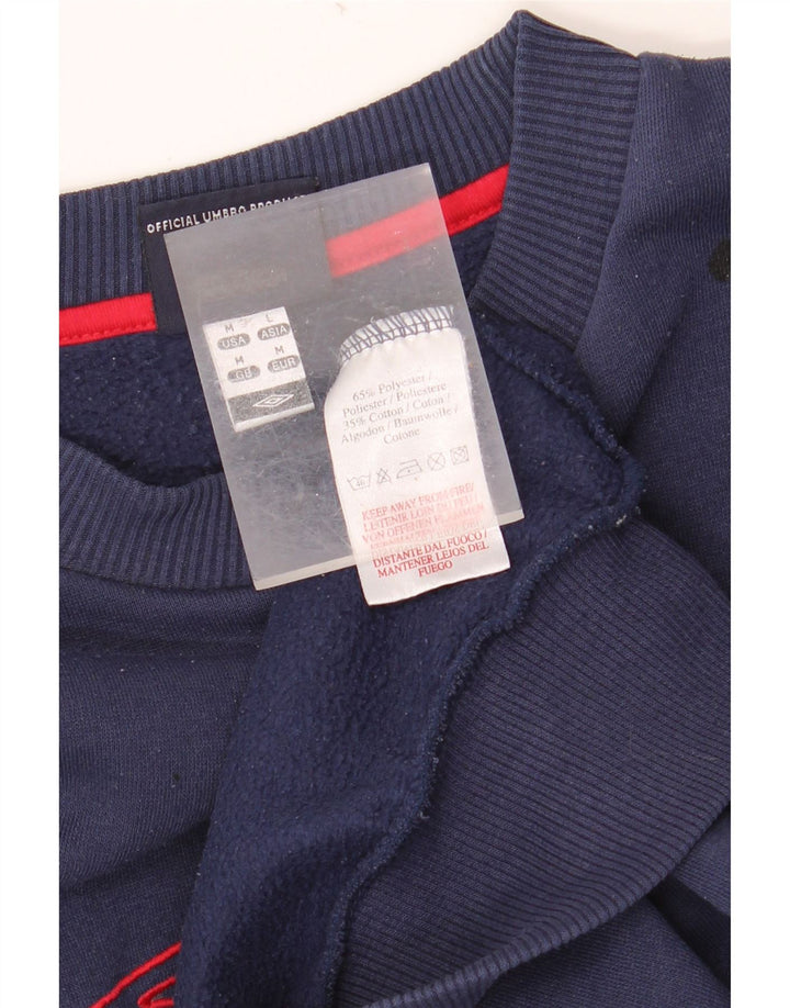 UMBRO Sweat-shirt graphique pour femme UK 14 Bleu marine moyen Polyester