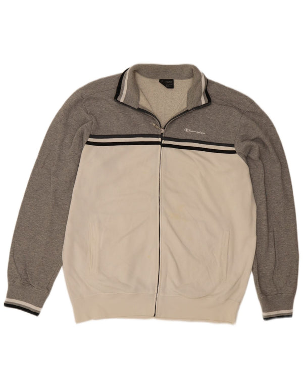 Champion Veste de Survêtement Homme XL Gris Colorblock Coton