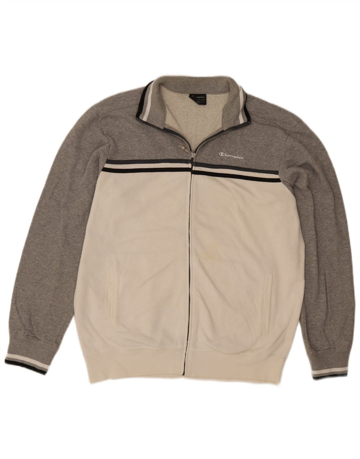 Champion Veste de Survêtement Homme XL Gris Colorblock Coton
