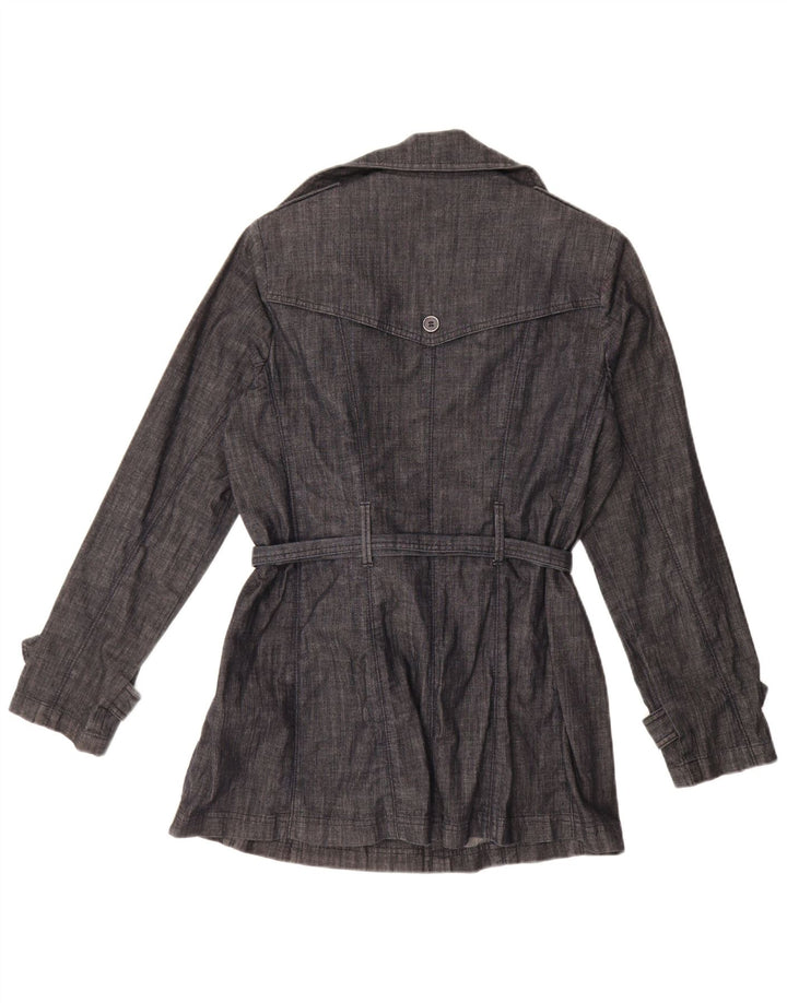 Marks & Spencer Trench-coat autographe pour femme UK 12 Bleu marine moyen