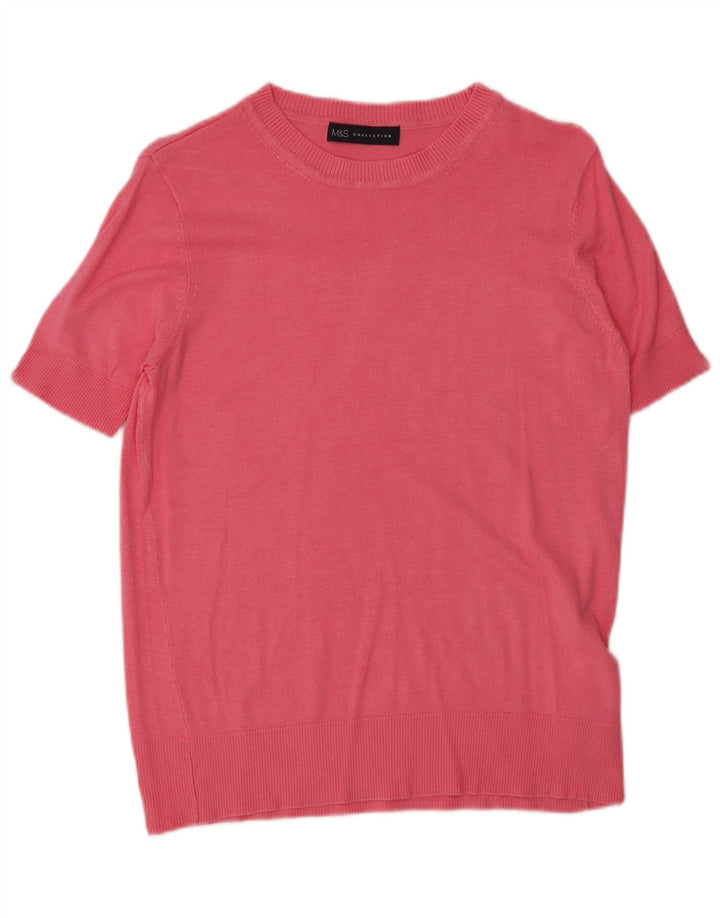 Marks & Spencer Pull col bateau pour femme UK 8 Small Rose