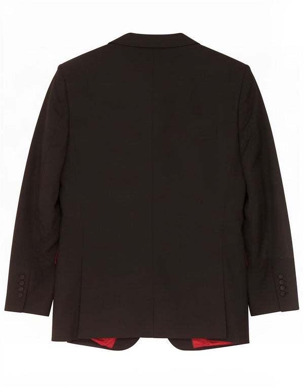 Marks & Spencer Veste blazer à 2 boutons pour homme UK 40 Noir moyen Polyester