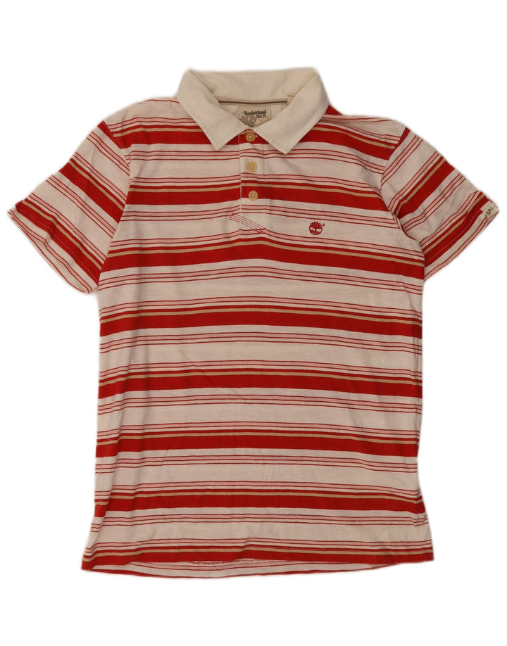 Timberland Polo Homme Rouge Moyen Rayé Coton