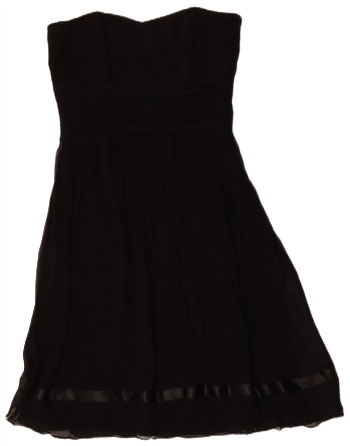 Ted Baker Robe bustier femme taille 4 grande soie noire