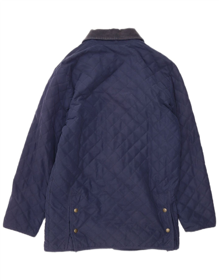 Lafont Veste matelassée coupe ample pour femme UK 10 Small Bleu marine Polyester