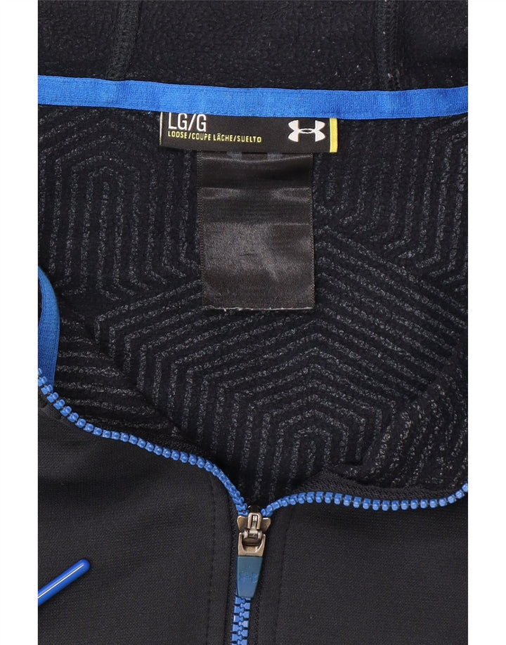 UNDER ARMOUR Sweat à capuche zippé graphique pour hommes, grand noir