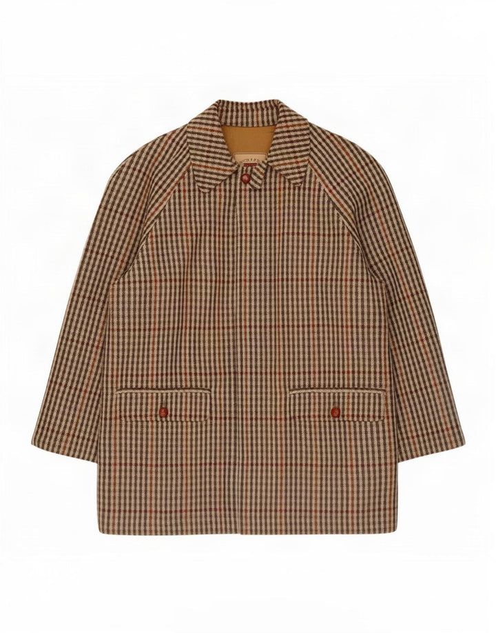 Norton & Wilson Manteau pour homme IT 52 XL Beige à carreaux