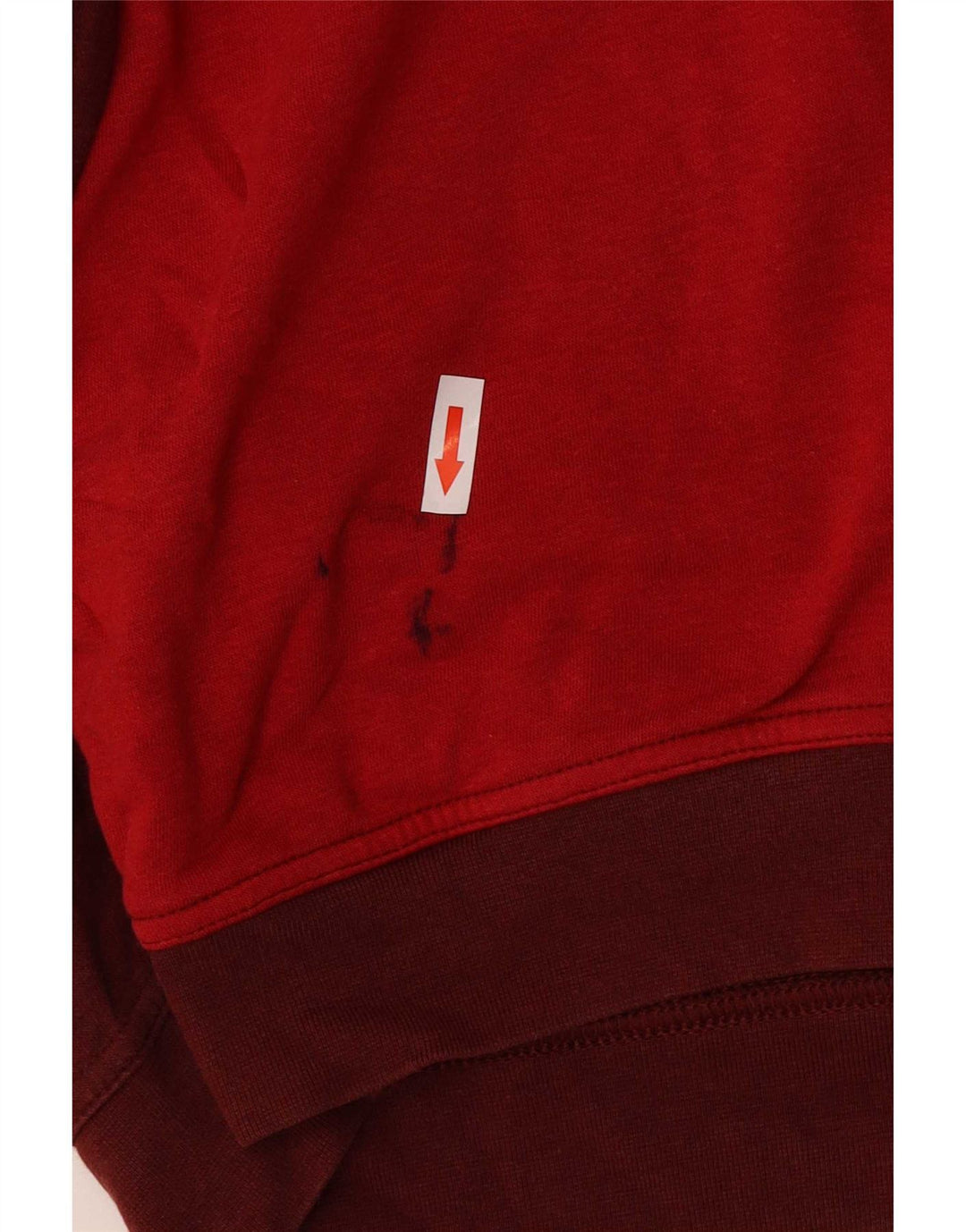 Nike Sweat-shirt graphique pour femme UK 14 Rouge moyen en coton colour block