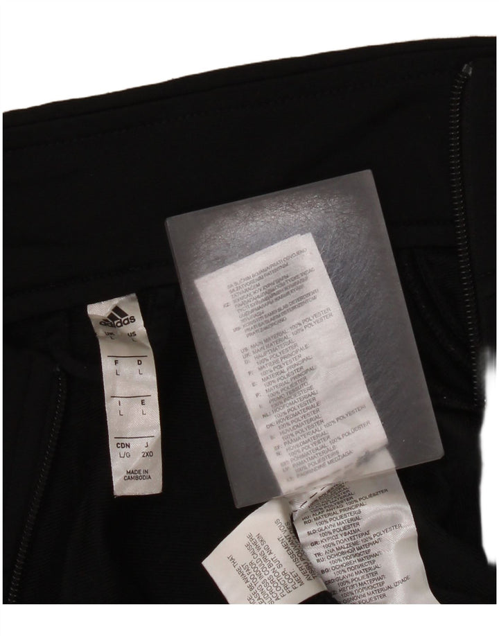 Adidas Veste de survêtement pour homme Large Noir Polyester