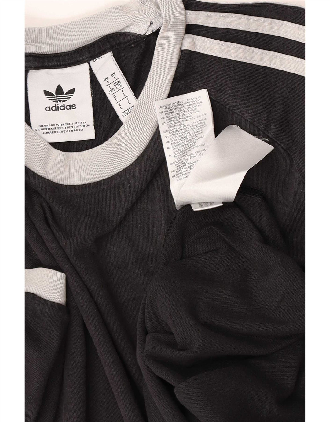 Adidas T-Shirt Homme Haut Grand Coton Noir