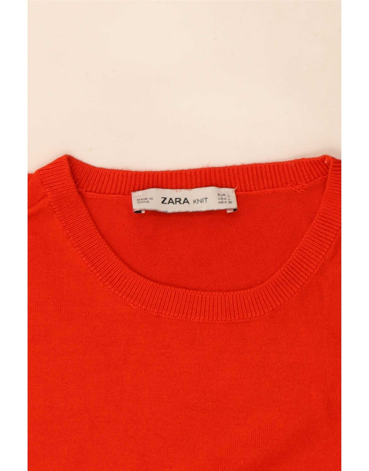 Zara Womens Vest Débardeur UK 14 Large Rouge
