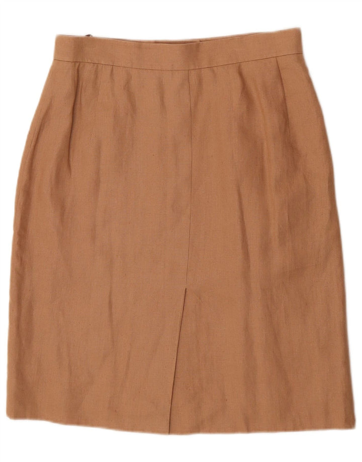 HERMES Jupe Droite Femme IT 44 Medium W30 Lin Beige