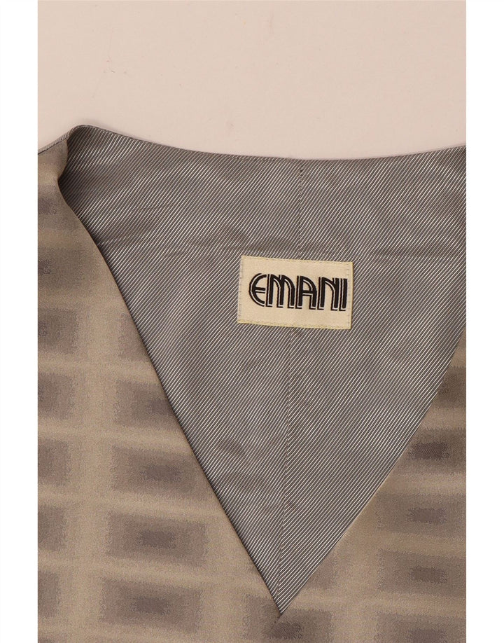 Emani Gilet Homme Petit Gris Géométrique