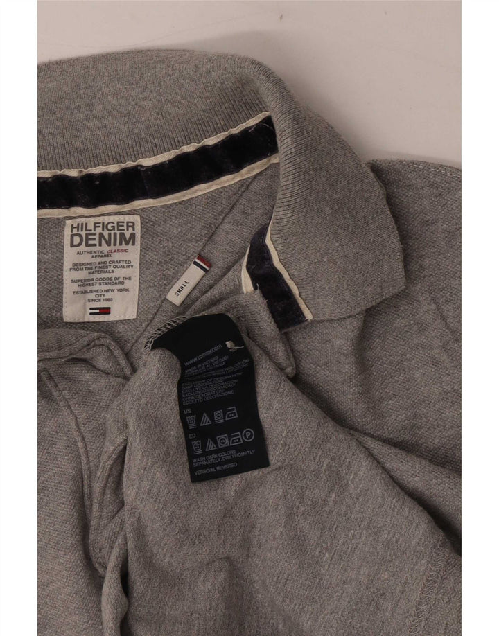 Tommy Hilfiger Polo Homme Petit Gris Coton