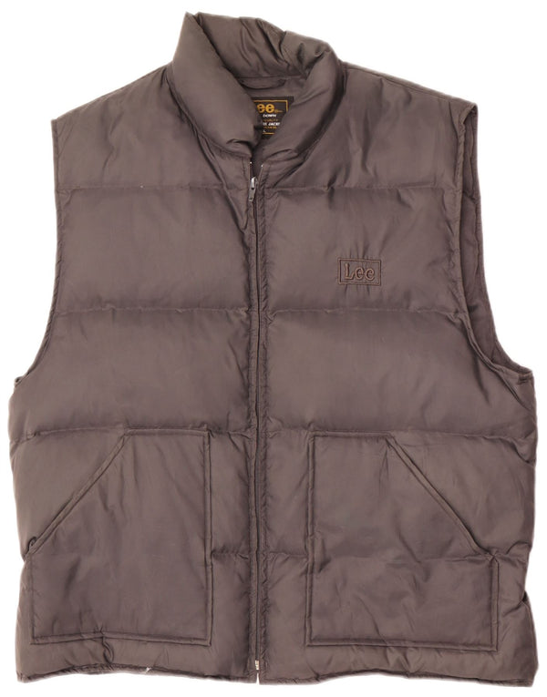 Lee Gilet rembourré pour homme UK 42 XL Gris Nylon