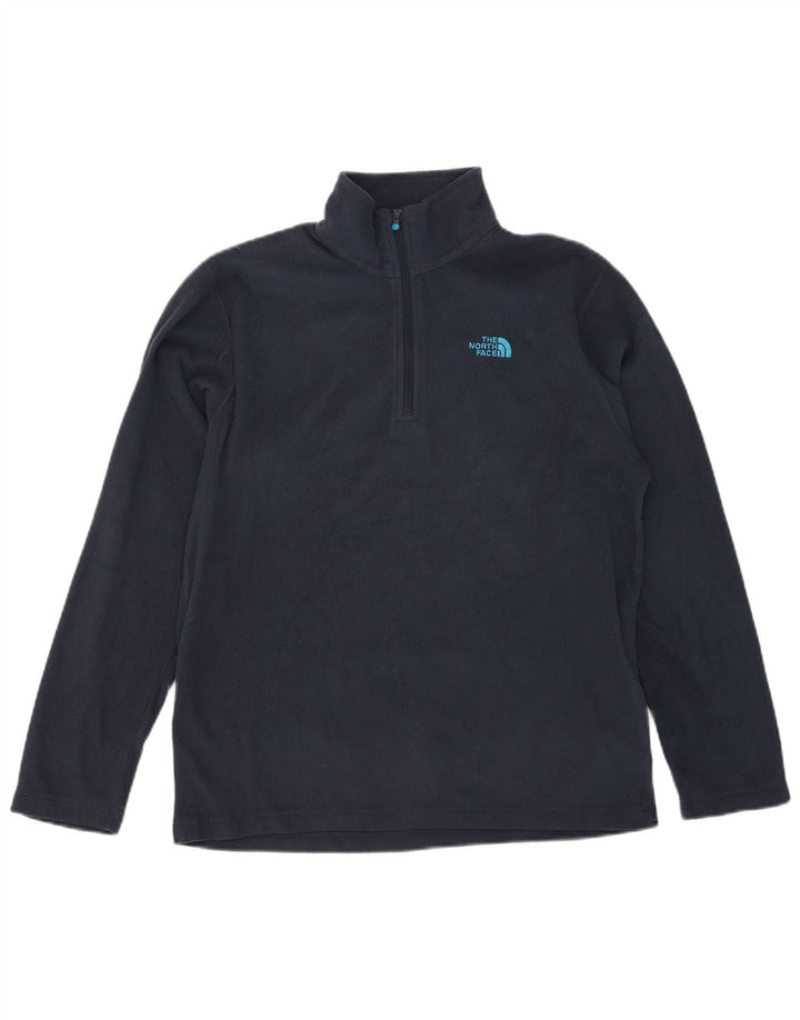 THE NORTH FACE Pull Polaire Col Zippé Homme Bleu Marine Moyen Polyester
