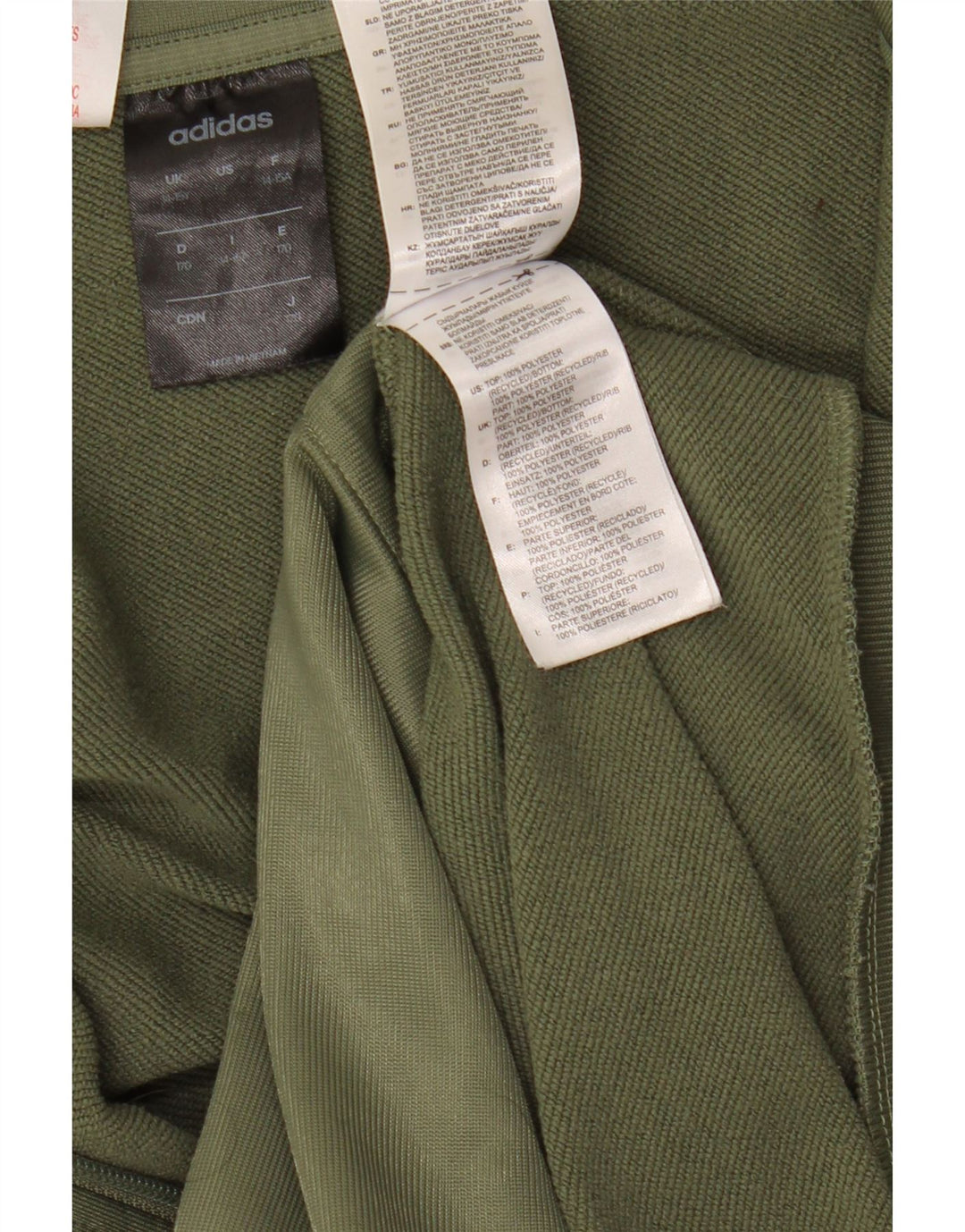 ADIDAS Veste de Survêtement Graphique Garçon 14-15 ans Vert Polyester