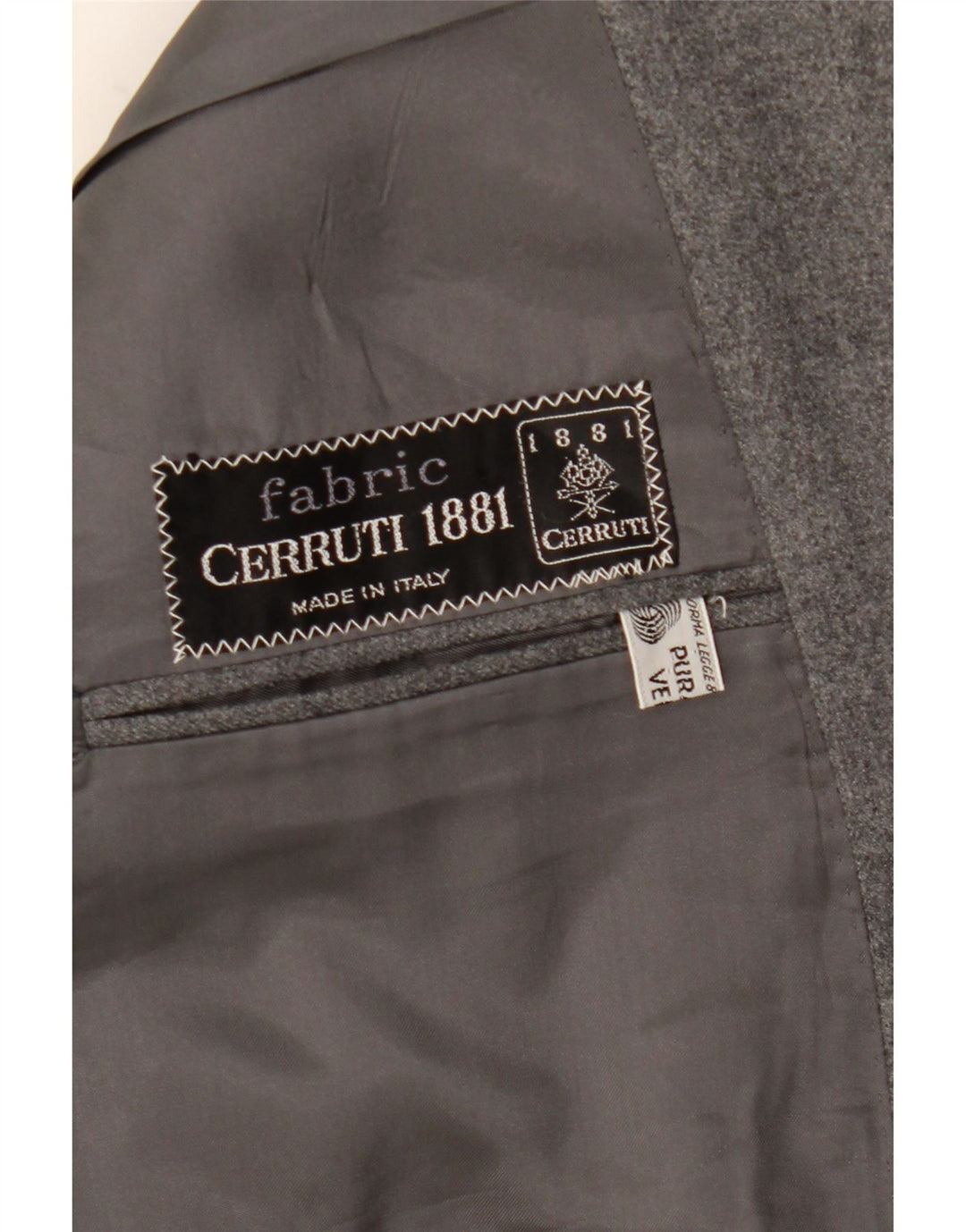 Cerruti 1881 Veste Blazer 2 Boutons Homme UK 42 XL Laine Grise