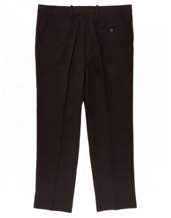 Marks & Spencer Pantalon de costume classique pour homme W38 L31 Noir Polyester