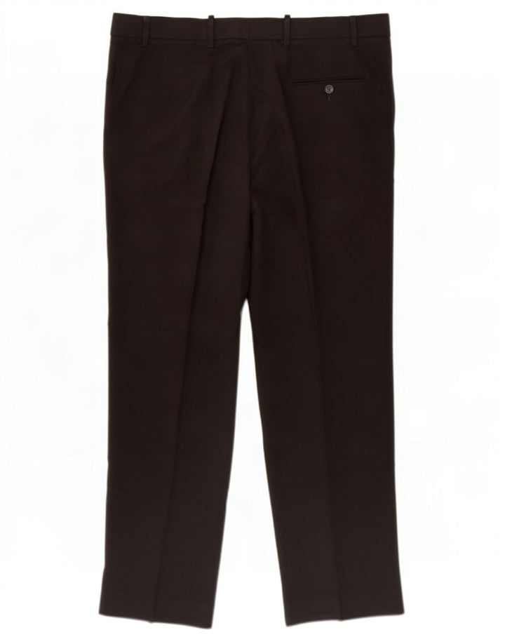 Marks & Spencer Pantalon de costume classique pour homme W38 L31 Noir Polyester